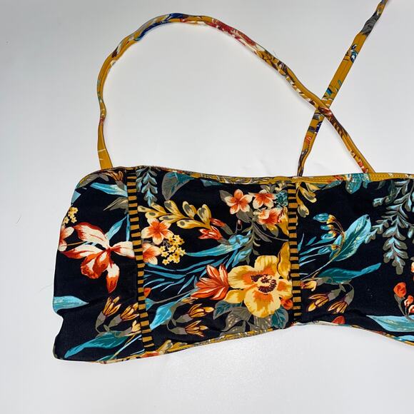 Time and Tru Desert Bloom Bandeau Swim Bathing Suit Bikini Top Women's Size XL - Picture 3 of 9
